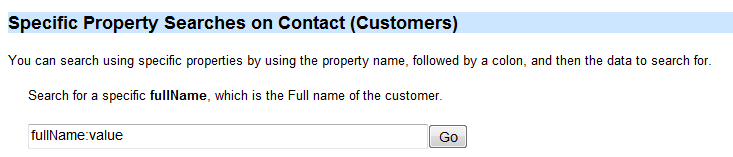 Search Tips - contact fullName
