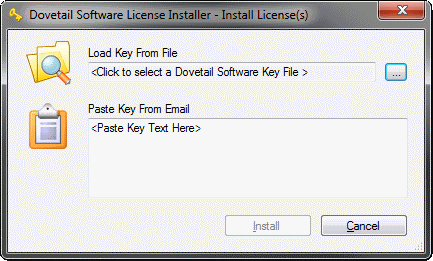 Load License Screen